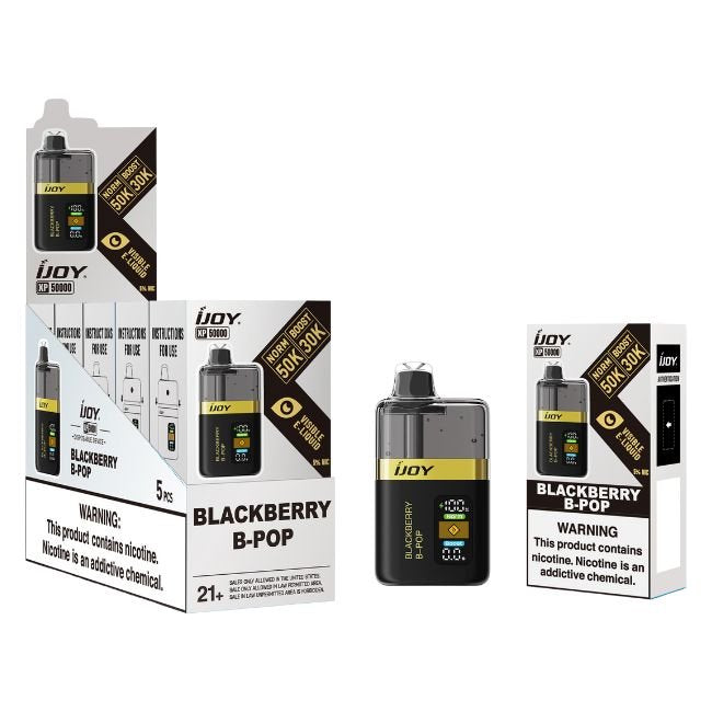 IJOY XP50000 5% DISPOSABLE (100ML) BOOST. MODE - 30K & NORM. MODE - 50K PUFFS 5CT/ BOX