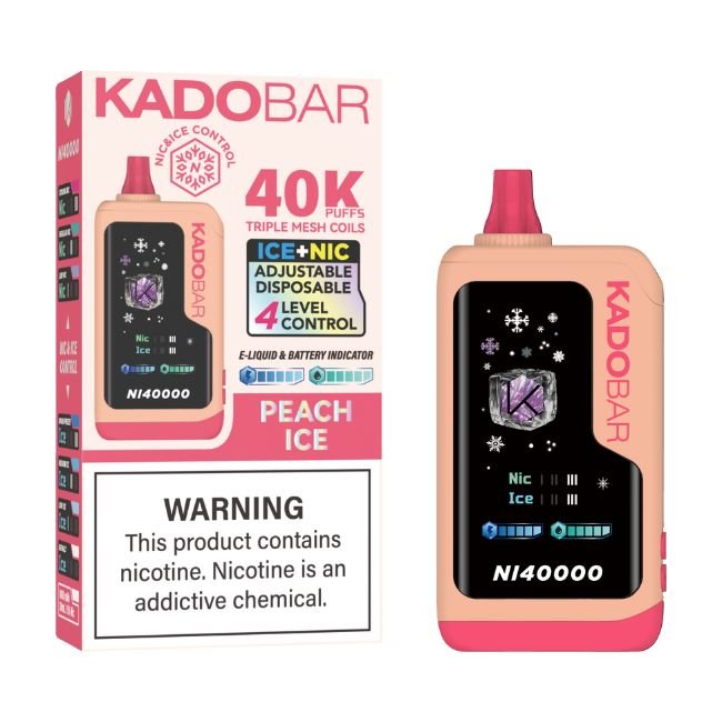 KADO BAR ICE + NIC CONTROL 5% DISPOSABLE (120ML) 40K PUFFS 5CT/ BOX