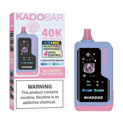 KADO BAR ICE + NIC CONTROL 5% DISPOSABLE (120ML) 40K PUFFS 5CT/ BOX
