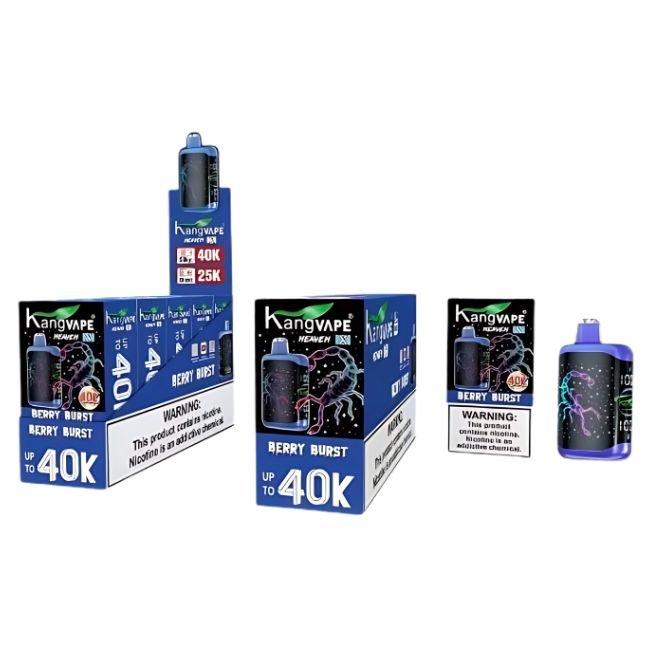 KANGVAPE HEAVEN X 5% DISPOSABLE (95ML) BLAST MODE - 25K & SILKY. MODE - 40K PUFFS - SOUR GREEN