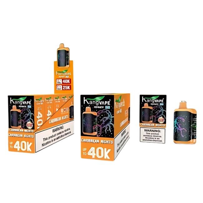 KANGVAPE HEAVEN X 5% DISPOSABLE (95ML) BLAST MODE - 25K & SILKY. MODE - 40K PUFFS - CARIBBEAN NIGHTS