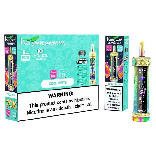 KANGVAPE SOMMAR BAR 5% DISPOSABLE (300ML) L-MODE - 40K & S-MODE - 70K PUFFS 5CT/ BOX