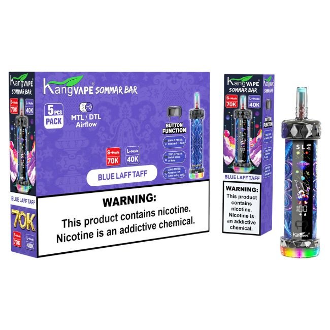 KANGVAPE SOMMAR BAR 5% DISPOSABLE (300ML) L-MODE - 40K & S-MODE - 70K PUFFS 5CT/ BOX