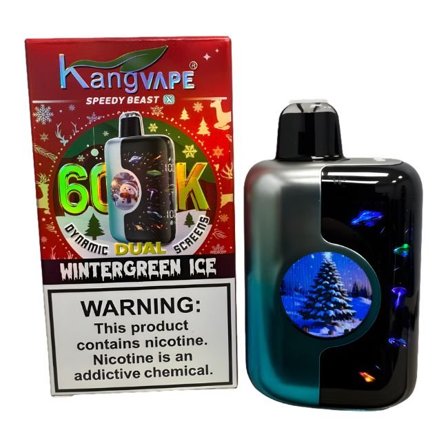 KANGVAPE SPEEDY BEAST X CHRISTMAS EDI. 3% DISPOSABLE (100ML) PULSE MODE - 30K & REG. MODE - 60K PUFFS 5CT/ BOX - WINTERGREEN ICE