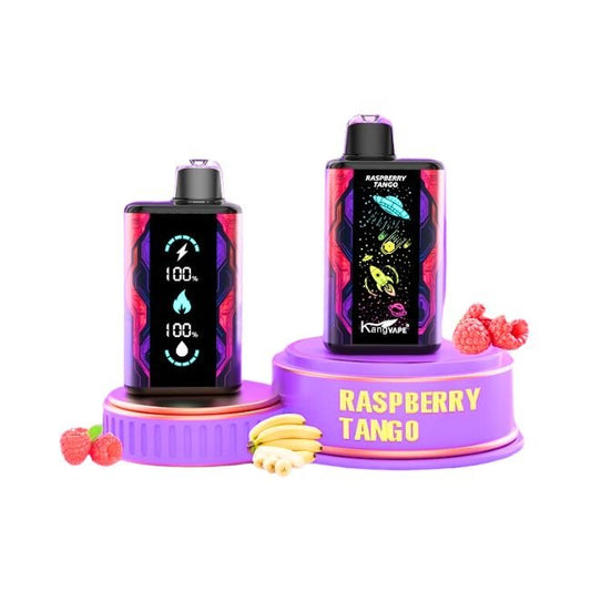 KANGVAPE 0% DISPOSABLE (90ML) BLAST MODE - 20K & SILKY. MODE - 30K PUFFS - RASPBERRY TANGO