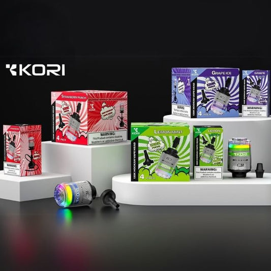 KORI 5% DISPOSABLE E-HOOKAH HEAD (240ML) 120K PUFFS - STRAWBERRY PUNCH