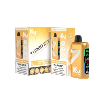 KV TURBO 5% DISPOSABLE (90ML) TURBO MODE - 15K & REG. MODE - 25K PUFFS 5CT/ BOX