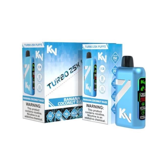 KV TURBO 5% DISPOSABLE (90ML) TURBO MODE - 15K & REG. MODE - 25K PUFFS 5CT/ BOX