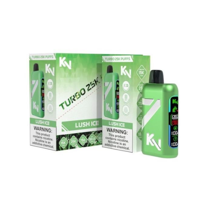 KV TURBO 5% DISPOSABLE (90ML) TURBO MODE - 15K & REG. MODE - 25K PUFFS 5CT/ BOX