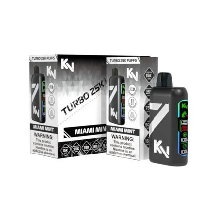 KV TURBO 5% DISPOSABLE (90ML) TURBO MODE - 15K & REG. MODE - 25K PUFFS 5CT/ BOX