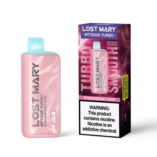 LOST MARY MT15000 TURBO 5% RECH. DISPOSABLE (80ML) 15K PUFFS - STRAWBERRY KIWI