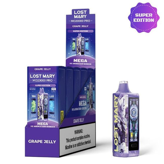 LOST MARY MO20000 PRO 5% DISPOSABLE (90ML) 20K PUFFS - GRAPE JELLY SE