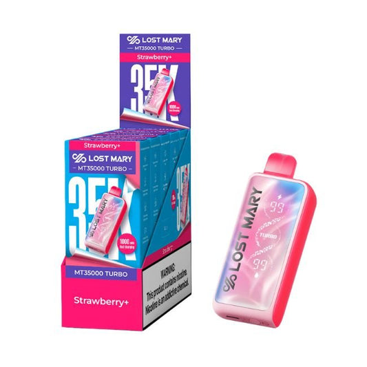 LOST MARY MT35000 TURBO 5% DISPOSABLE (90ML) 35K PUFFS - STRAWBERRY+