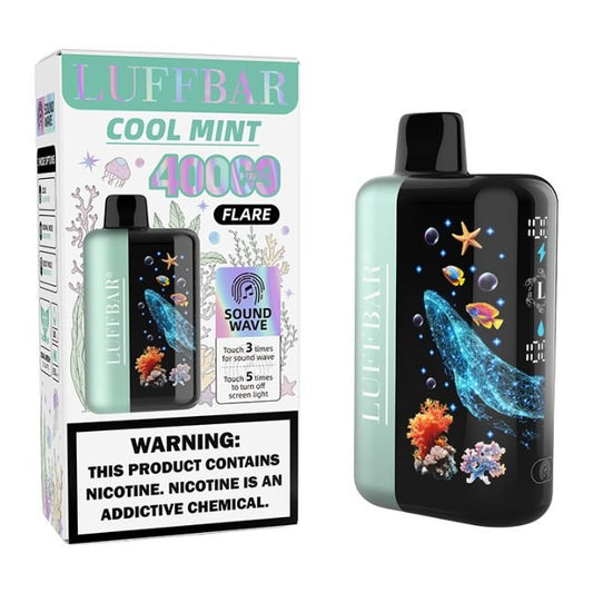LUFFBAR FLARE 5% DISPOSABLE (90ML) 40K PUFFS 5CT/ BOX - COOL MINT