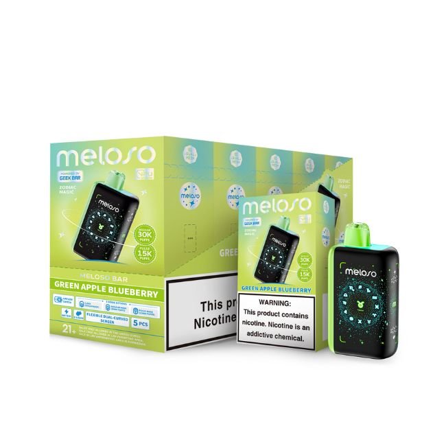 MELOSO BY GEEK BAR 5% DISPOSABLE (90ML) PULSE MODE - 15K & REG. MODE - 30K PUFFS - STONE FREEZE