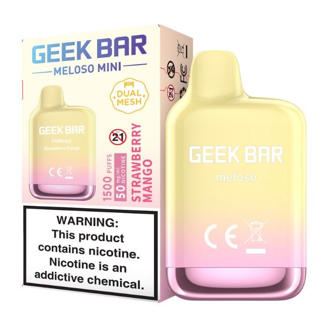 GEEK BAR MELOSO MINI 5% DISPOSABLE (50ML) 1.5K PUFFS 10CT/BOX