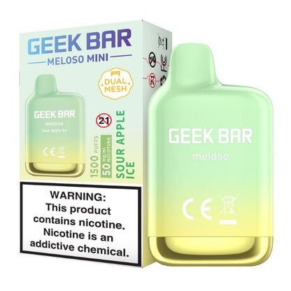 GEEK BAR MELOSO MINI 5% DISPOSABLE (50ML) 1.5K PUFFS 10CT/BOX