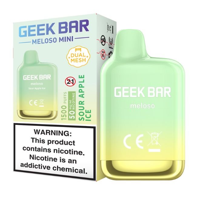 GEEK BAR MELOSO MINI 5% DISPOSABLE (50ML) 1.5K PUFFS 10CT/BOX