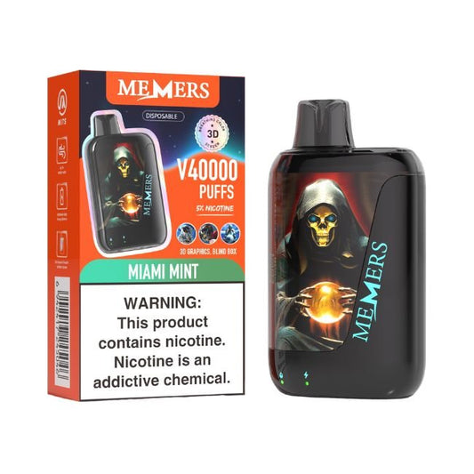 MEMERS V40000 5% DISPOSABLE (75ML) 40K PUFFS - MIAMI MINT