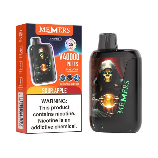 MEMERS V40000 5% DISPOSABLE (75ML) 40K PUFFS - SOUR APPLE