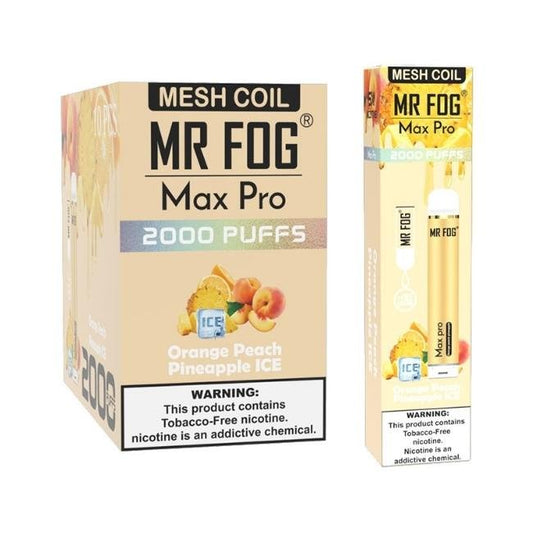 MR FOG MAX PRO 5% DISPO (70ML) 2K PUFFS - RASPBERY GRAPE BLACKCURNT MP15