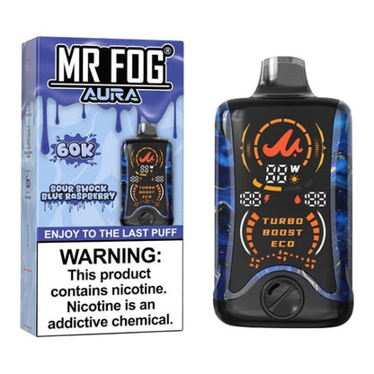 MR FOG AURA 5% DISPOSABLE (130ML) 60K PUFFS 5CT/ BOX