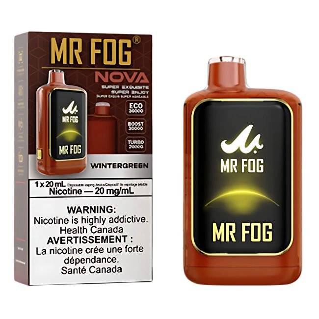 MR FOG NOVA 5% DISPOSABLE (100ML) 36K PUFFS - WINTERGREEN