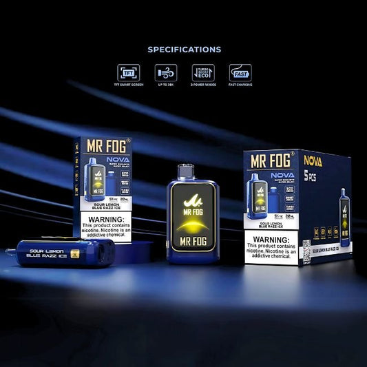 MR FOG NOVA 5% DISPOSABLE (100ML) 36K PUFFS - FURY LE