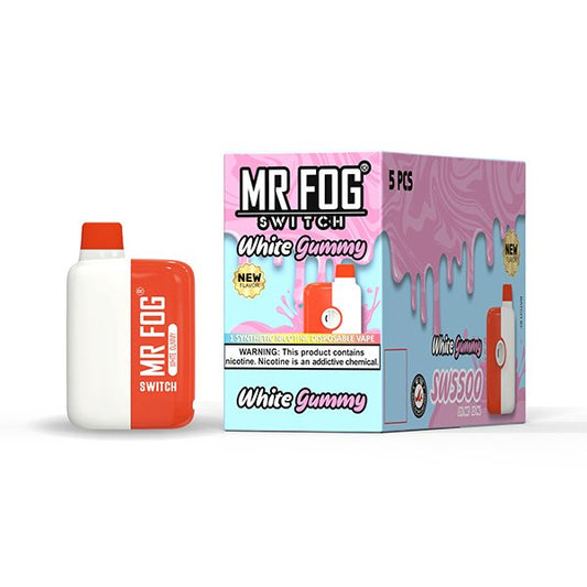 MR FOG SWITCH 5% DISPOSABLE (75ML) 5500 K PUFFS - WHITE GUMMY SW35