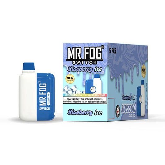 MR FOG SWITCH 5% DISPOSABLE (75ML) 5500 K PUFFS - BLUEBERRY ICE SW36