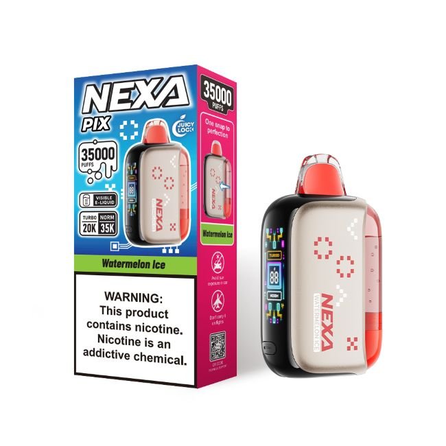 NEXA PIX 5% DISPOSABLE (80ML) TURBO MODE - 20K & NORM. MODE - 35K PUFFS 5CT/ BOX