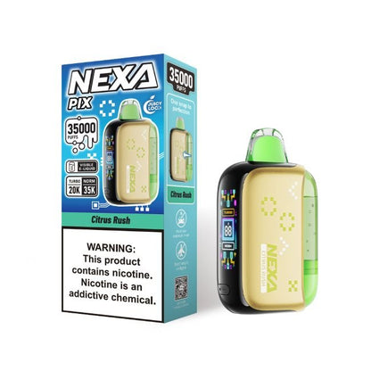 NEXA PIX 5% DISPOSABLE (80ML) TURBO MODE - 20K & NORM. MODE - 35K PUFFS 5CT/ BOX