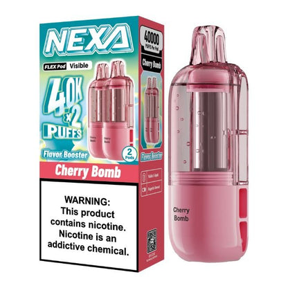 NEXA FLEX 5% DISPOSABLE POD (180ML) 40K PUFFS 2CT 5PK/ BOX - CHERRY BOMB