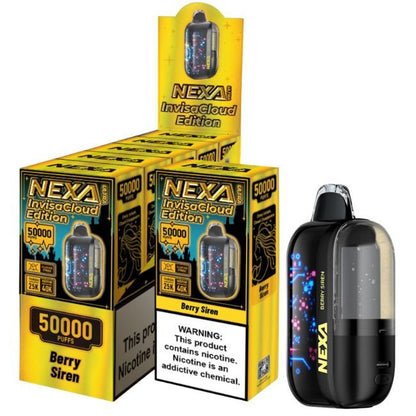 NEXA ULTRA INVISACLOUD EDI. 5% DISPOSABLE (100ML) TURBO MODE - 30K & NORM. MODE - 50K PUFFS 5CT/ BOX