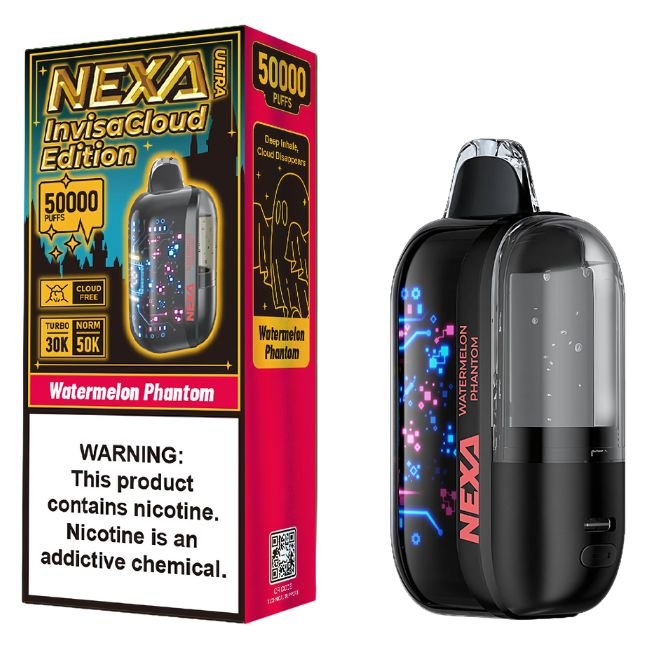 NEXA ULTRA INVISACLOUD EDI. 5% DISPOSABLE (100ML) TURBO MODE - 30K & NORM. MODE - 50K PUFFS 5CT/ BOX