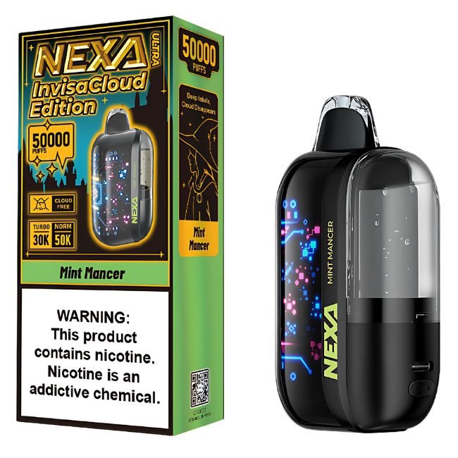 NEXA ULTRA INVISACLOUD EDI. 5% DISPOSABLE (100ML) TURBO MODE - 30K & NORM. MODE - 50K PUFFS 5CT/ BOX