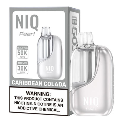 NIQ PEARL 5% DISPOSABLE (100ML) BOOST MODE - 30K & REG MODE. 50K PUFFS 5CT/ BOX