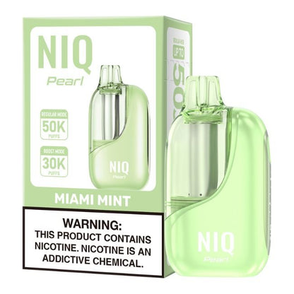 NIQ PEARL 5% DISPOSABLE (100ML) BOOST MODE - 30K & REG MODE. 50K PUFFS 5CT/ BOX