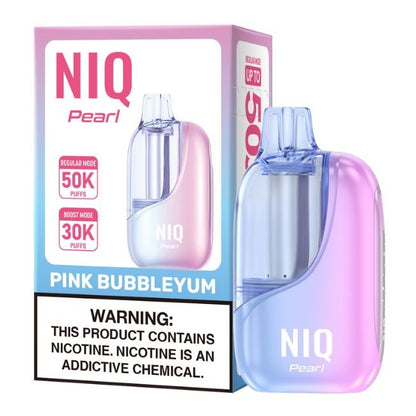 NIQ PEARL 5% DISPOSABLE (100ML) BOOST MODE - 30K & REG MODE. 50K PUFFS 5CT/ BOX