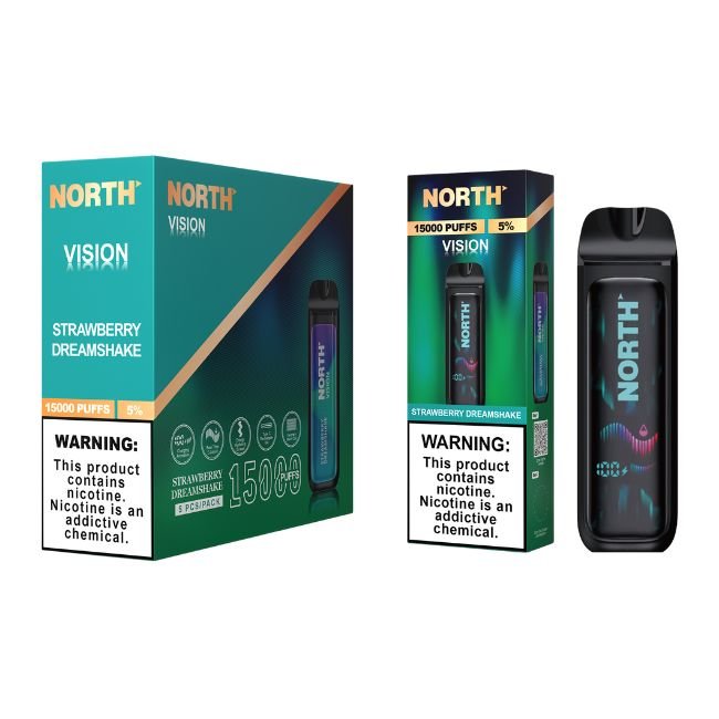 NORTH VISION 5% DISPOSABLE (75ML) 15K PUFFS 5CT/ BOX
