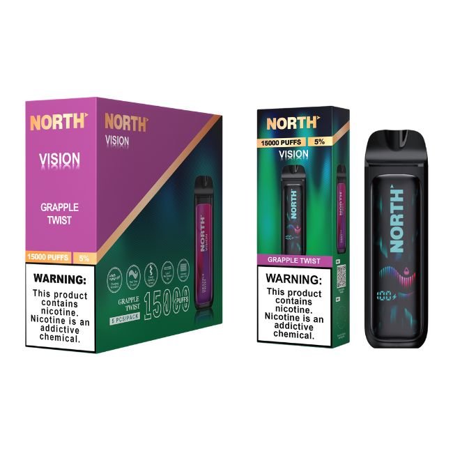NORTH VISION 5% DISPOSABLE (75ML) 15K PUFFS 5CT/ BOX