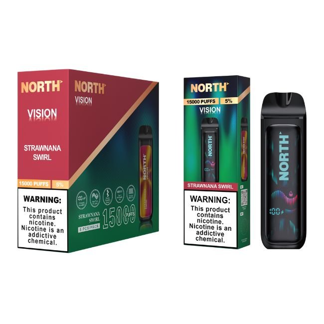 NORTH VISION 5% DISPOSABLE (75ML) 15K PUFFS 5CT/ BOX