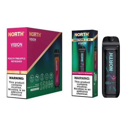NORTH VISION 5% DISPOSABLE (75ML) 15K PUFFS 5CT/ BOX