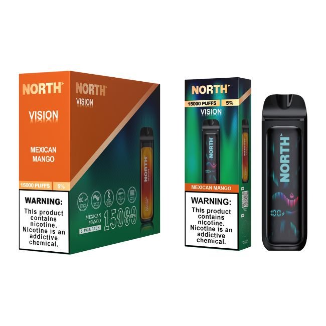 NORTH VISION 5% DISPOSABLE (75ML) 15K PUFFS 5CT/ BOX