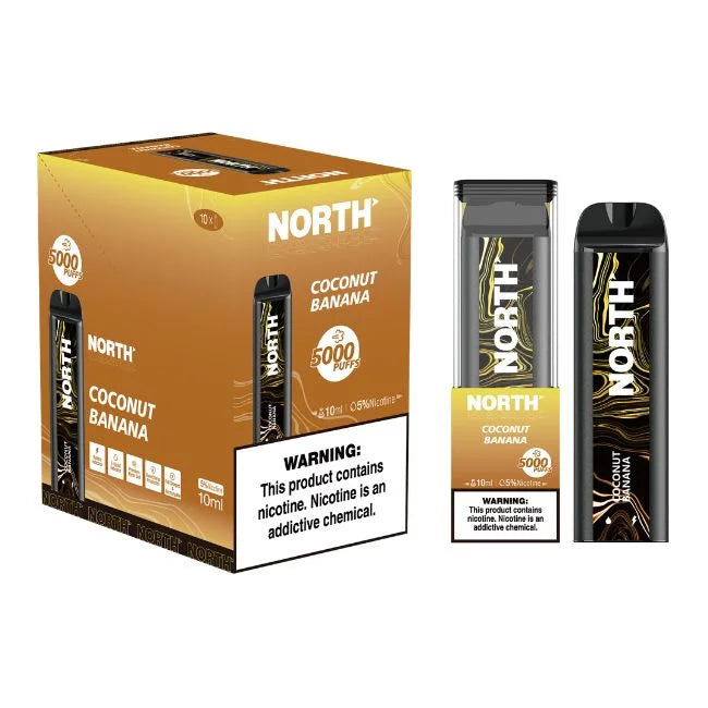 NORTH 5% DISPOSABLE (100ML) 5K PUFFS - LEMON MINT