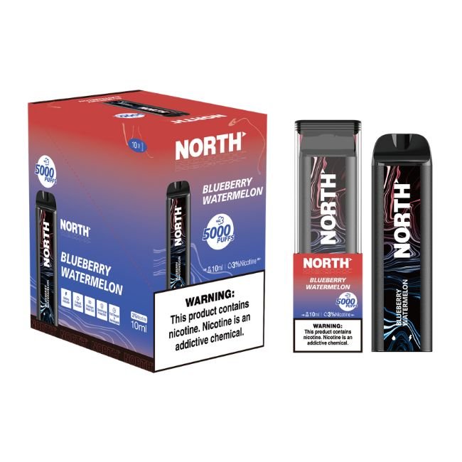 NORTH 3% DISPOSABLE (100ML) 5K PUFFS 10CT/ BOX