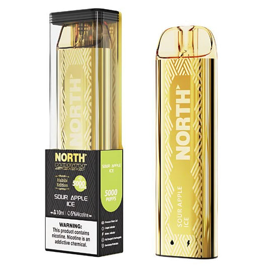 NORTH HABIBI EDITION 5% DISPOSABLE (100ML) 5K PUFFS - SOUR APPLE ICE