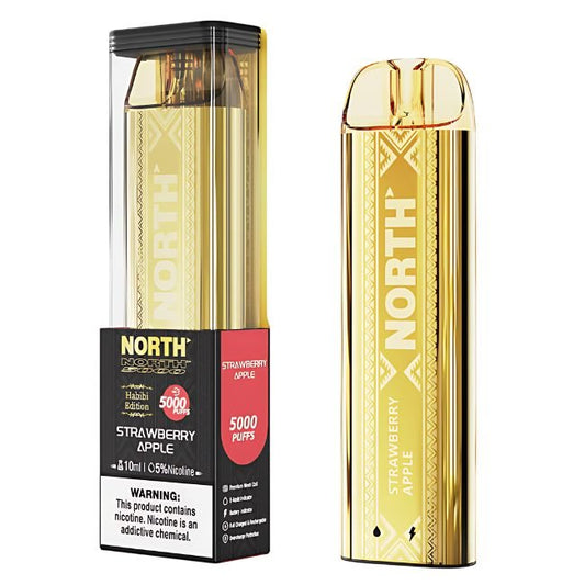 NORTH HABIBI EDITION 5% DISPOSABLE (100ML) 5K PUFFS - STRAWBERRY APPLE