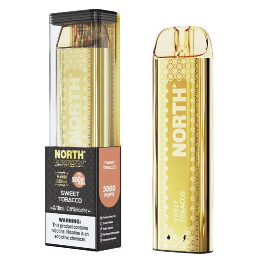 NORTH HABIBI EDITION 5% DISPOSABLE (100ML) 5K PUFFS - SWEET TOBACCO