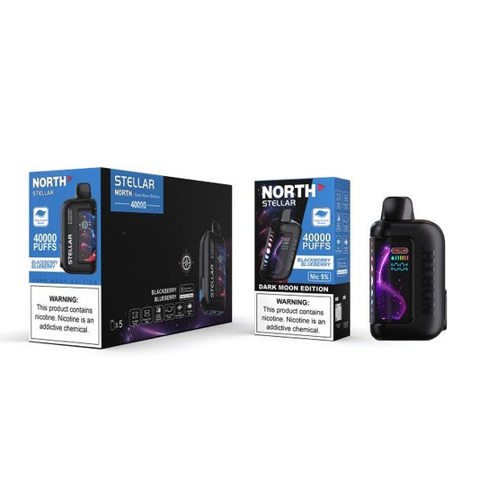 NORTH STELLAR DARK MOON EDITION 5% DISPOSABLE (100ML) 40K PUFFS - BLACKBERRY BLUEBERRY